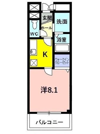 エスト・コリーヌの物件間取画像